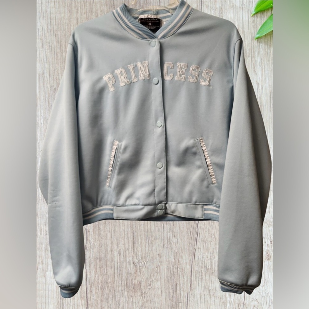 Steve & Barrys PRINCESS Jacket Polyester Blue Athletic Womens XL